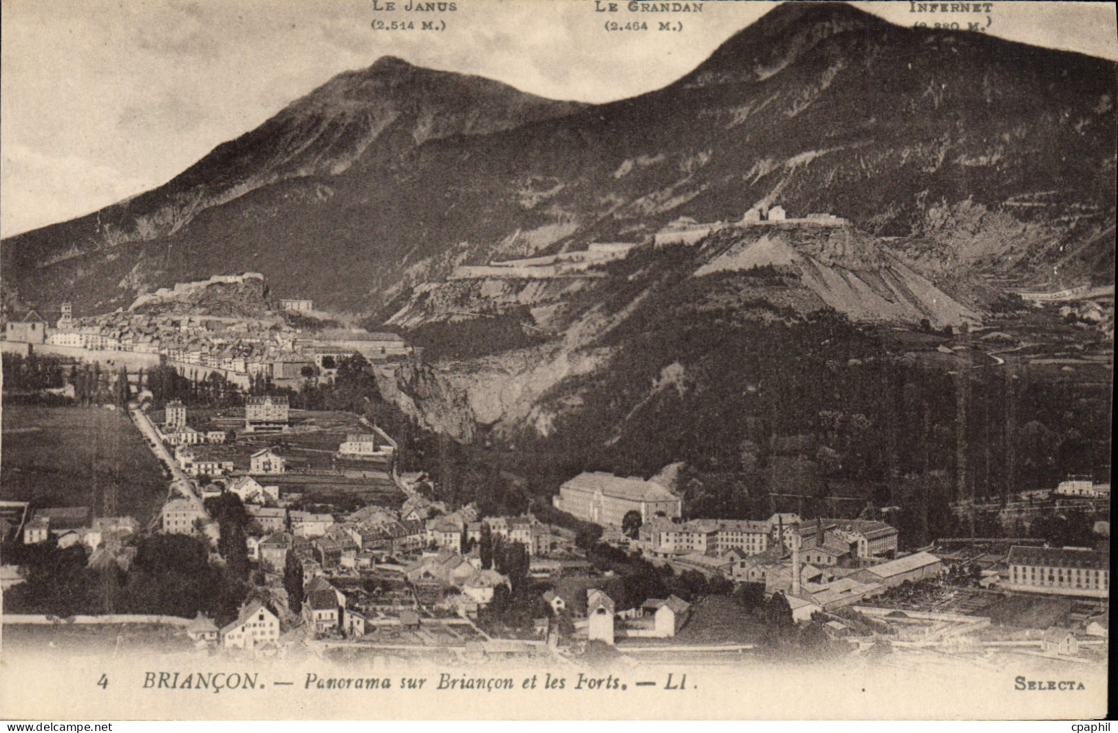 CPA Briancon Panorama sur Briancon et les Forts