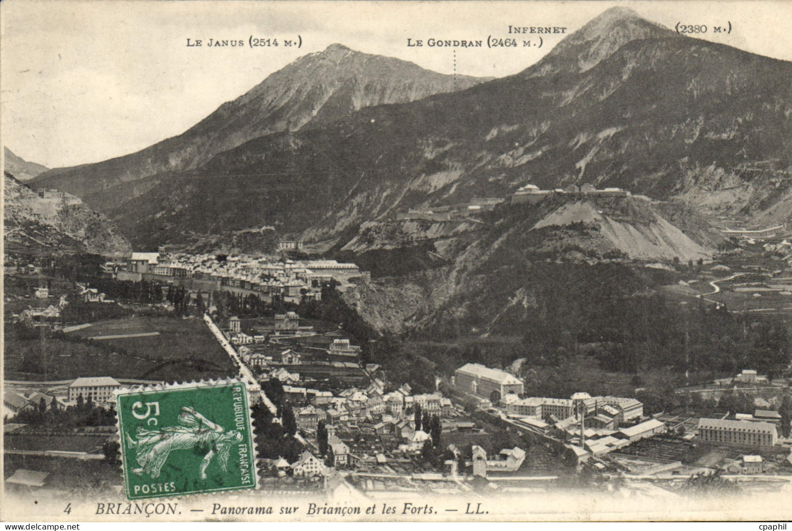 CPA Briancon Panorama sur Briancon et les Forts