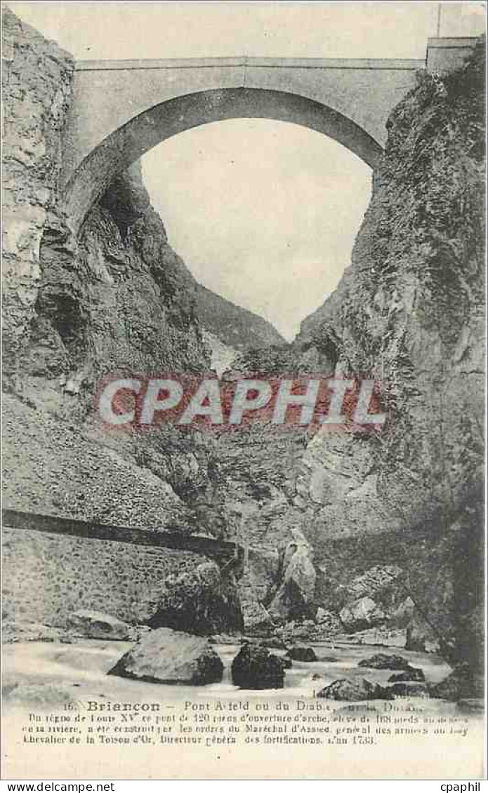 CPA Briancon Pont Ateld ou du Diable