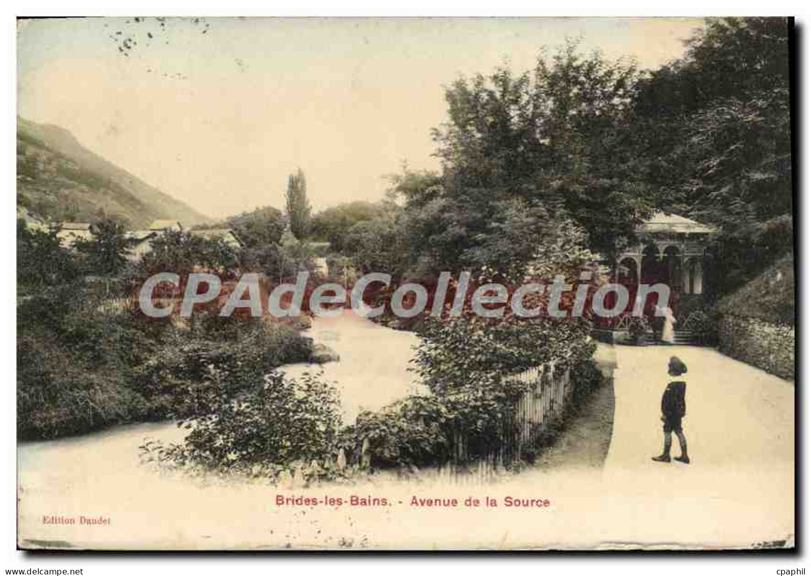 CPA Brides Les Bains Avenue De La Source