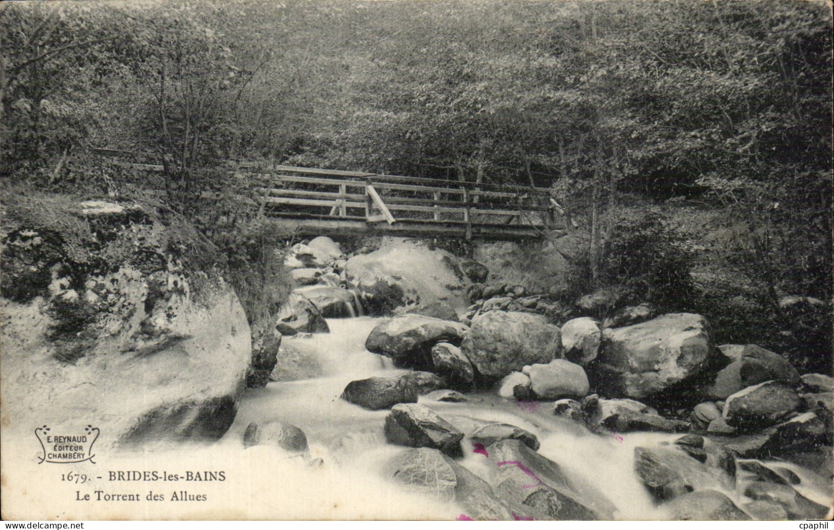 CPA Brides les Bains Le torrent des Allues