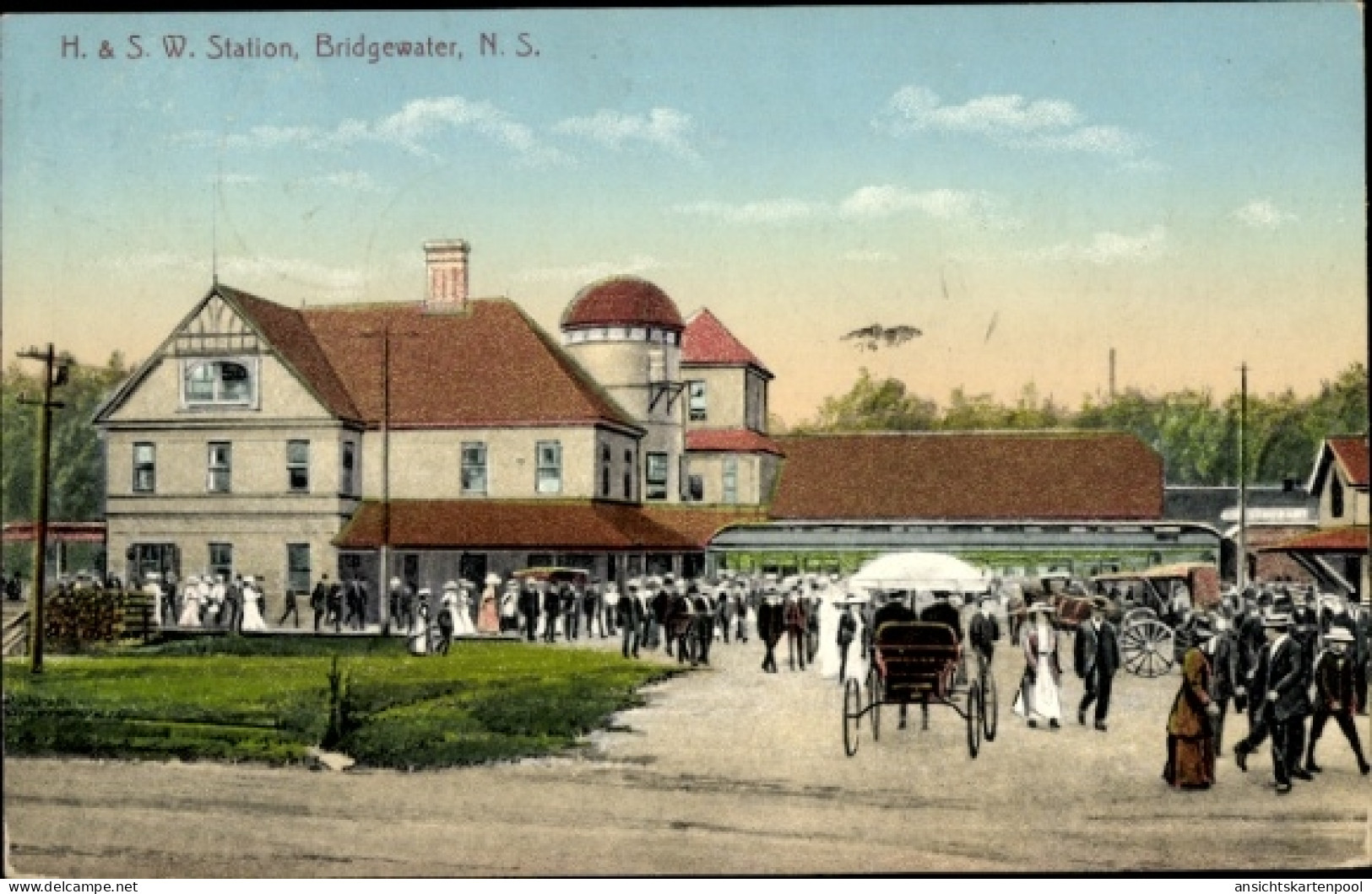 CPA Bridgewater New Hampshire, Bahnhof