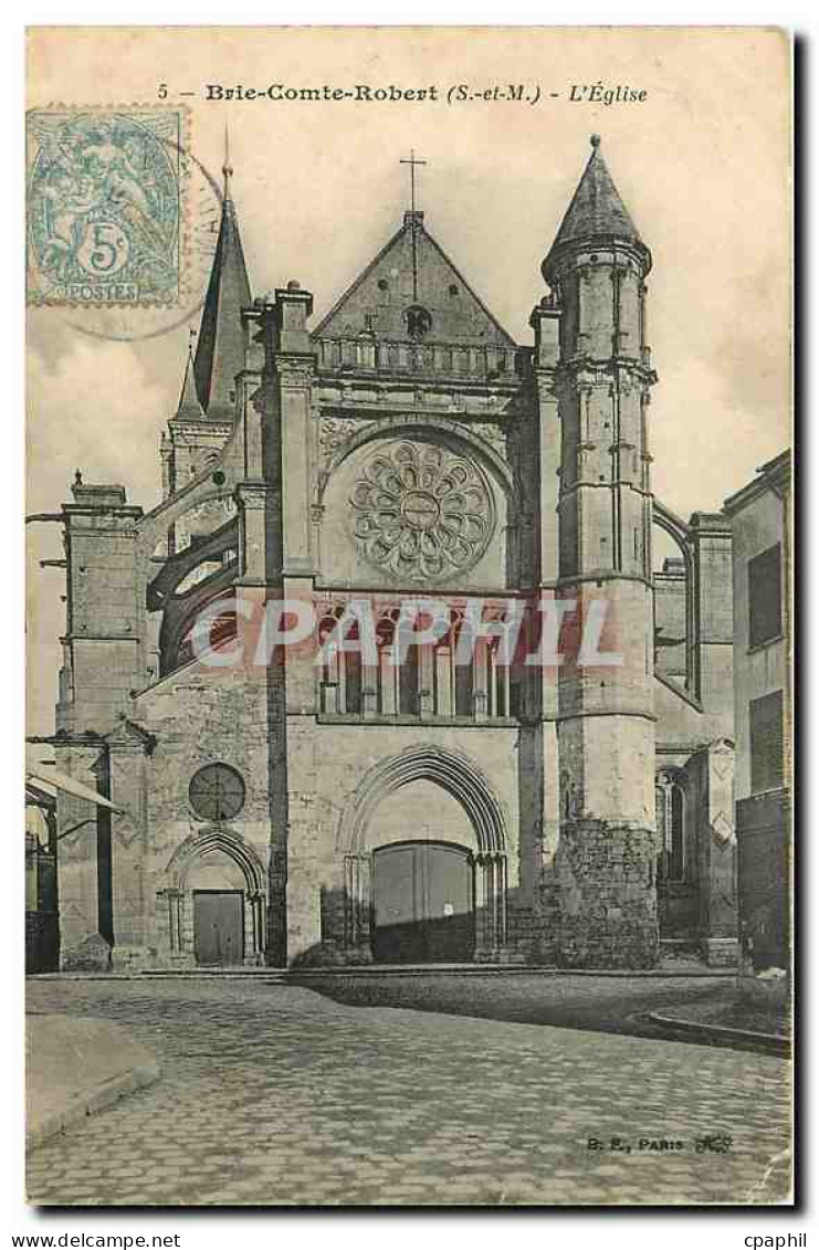 CPA Brie Comte Robert S et M l'Eglise