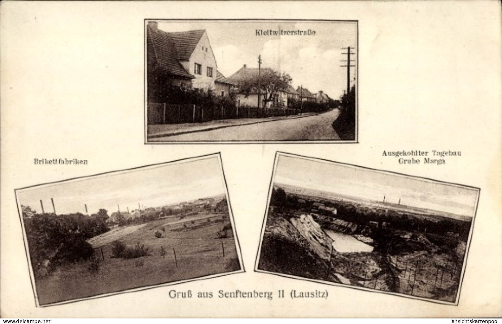 CPA Brieske Senftenberg Niederlausitz, Grube Marga