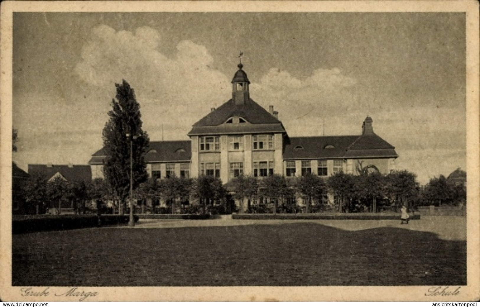 CPA Brieske Senftenberg Niederlausitz, Grube Marga, Schule