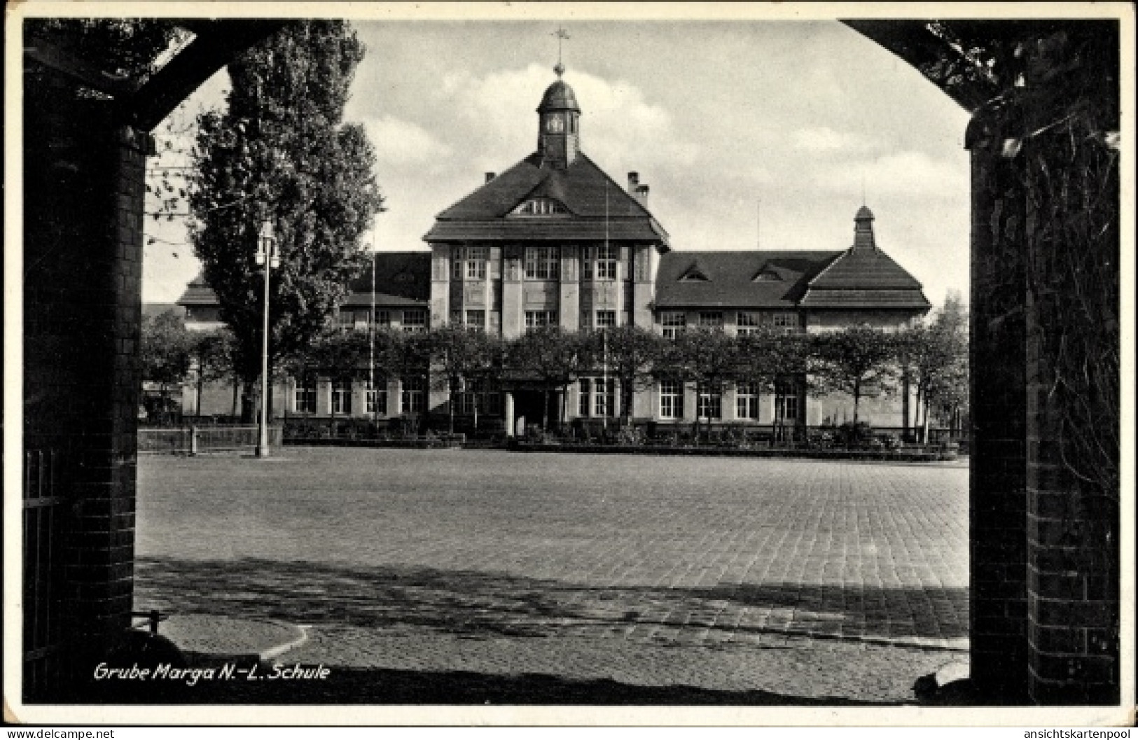 CPA Brieske Senftenberg Niederlausitz, Grube Marga, Schule