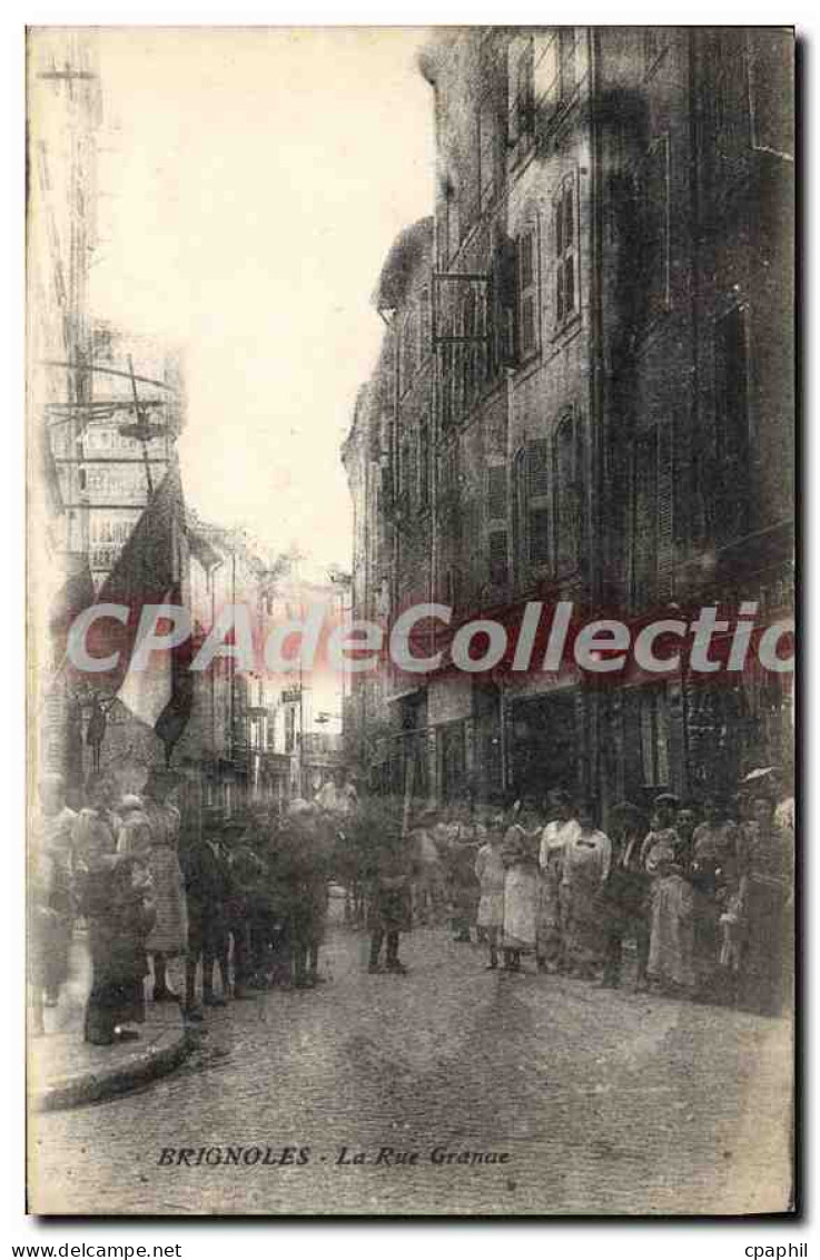 CPA Brignoles la rue Granue
