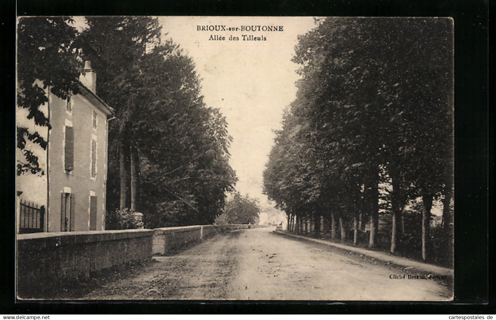 CPA Brioux-sur-Boutonne, Allee des Tilleuls