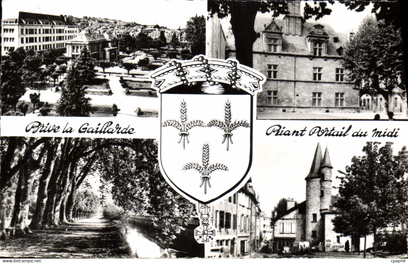 CPA Brive La Gaillarde La Poste Et Les Hotel De Laberche