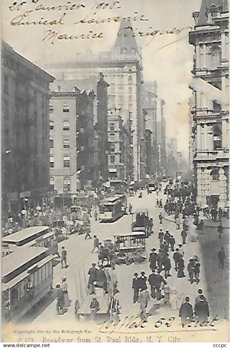 CPA Broadway From Saint-Paul Building