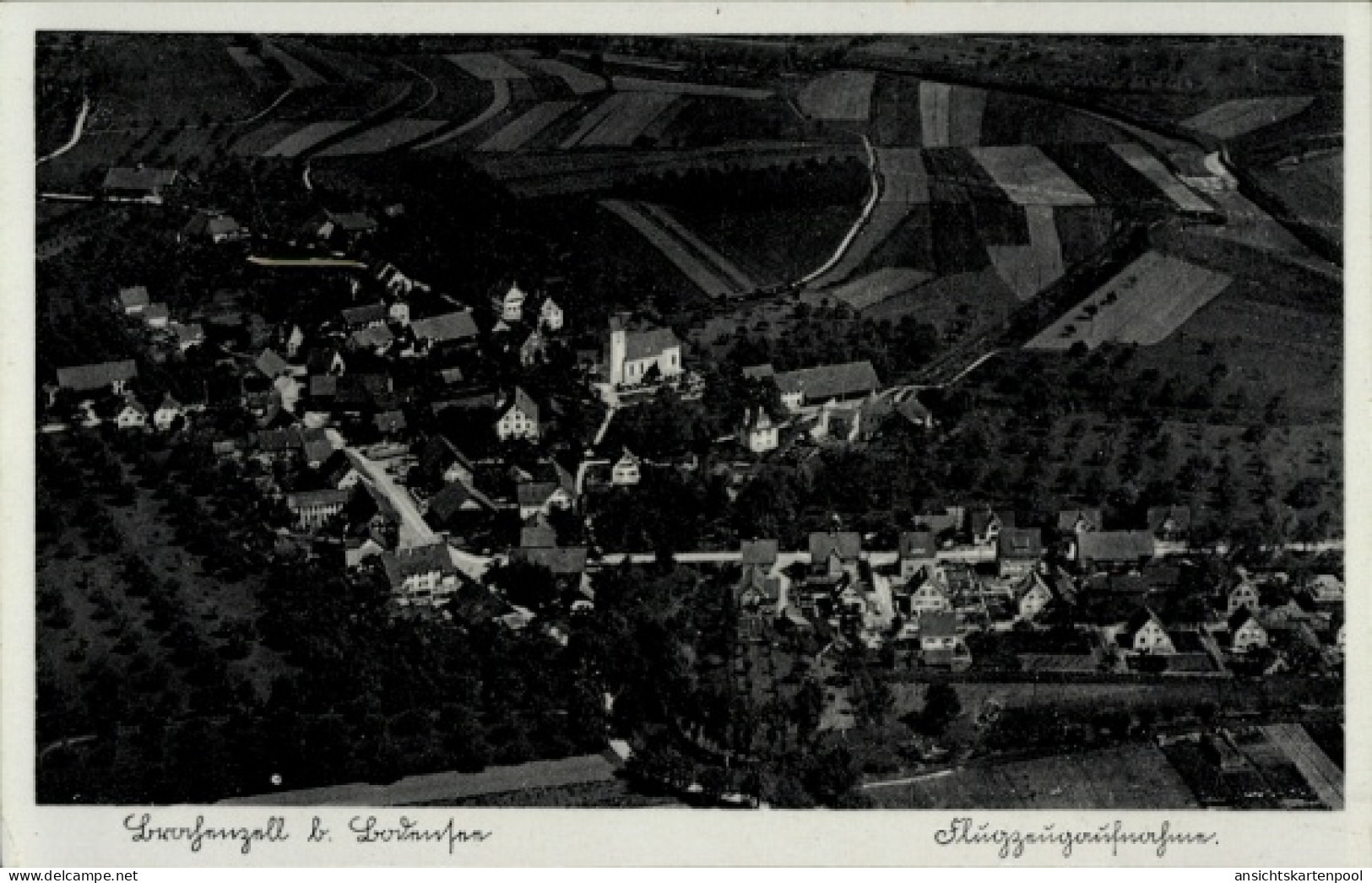 CPA Brochenzell Meckenbeuren in Oberschwaben Württemberg, Fliegeraufnahme