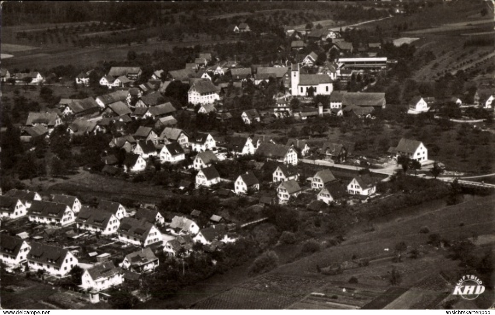 CPA Brochenzell Meckenbeuren in Oberschwaben Württemberg, Luftaufnahme