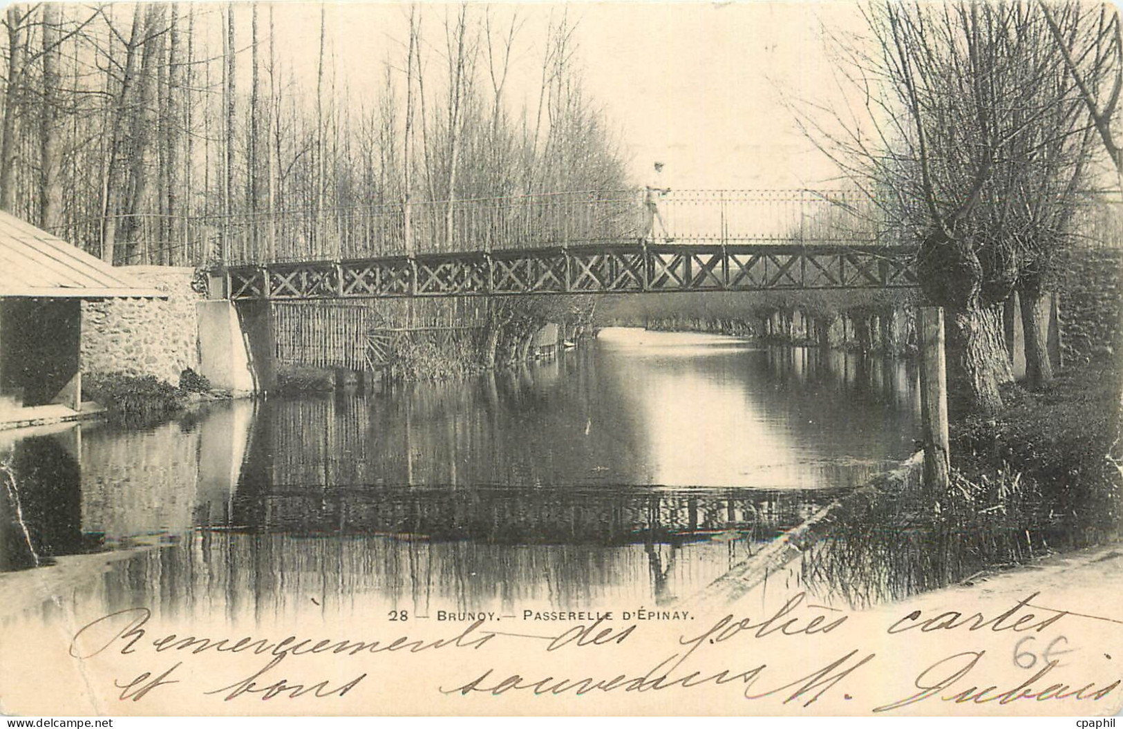 CPA Brunoy Passerelle d'Epinay