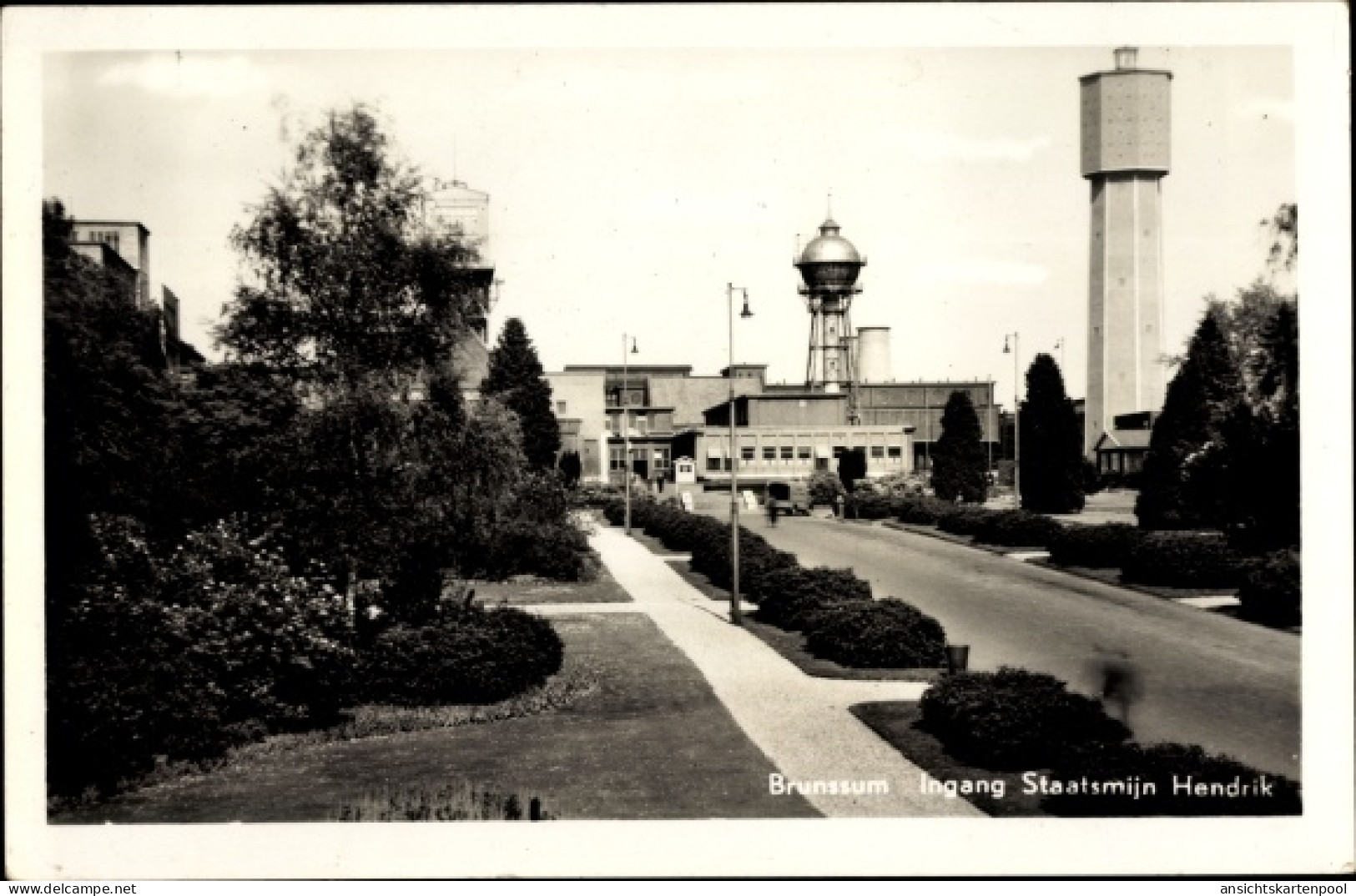 CPA Brunssum Limburg Niederlande, Ingang Staatsmijn Hendrik