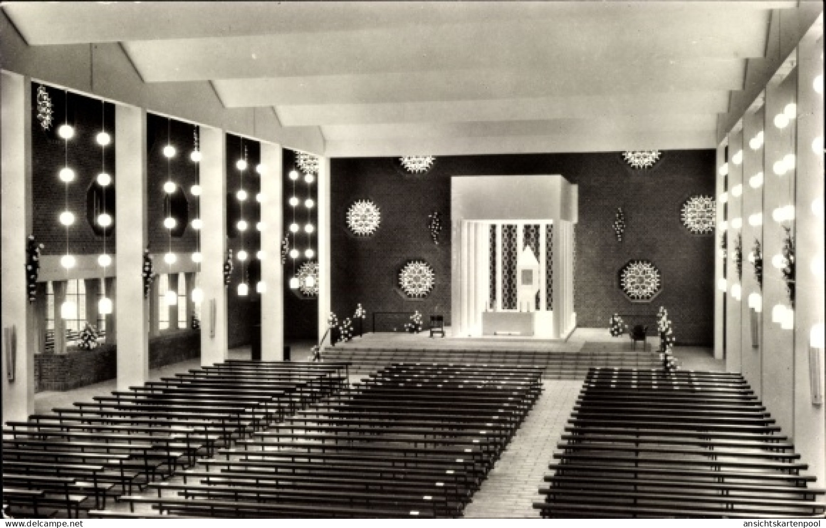 CPA Brunssum Limburg Niederlande, Interieur St. Gregorius Kerk