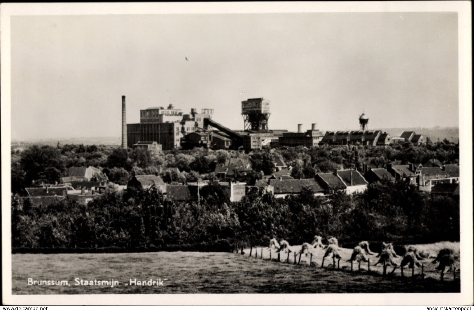 CPA Brunssum Limburg Niederlande, Staatsmijn Hendrik, Kohlenmine