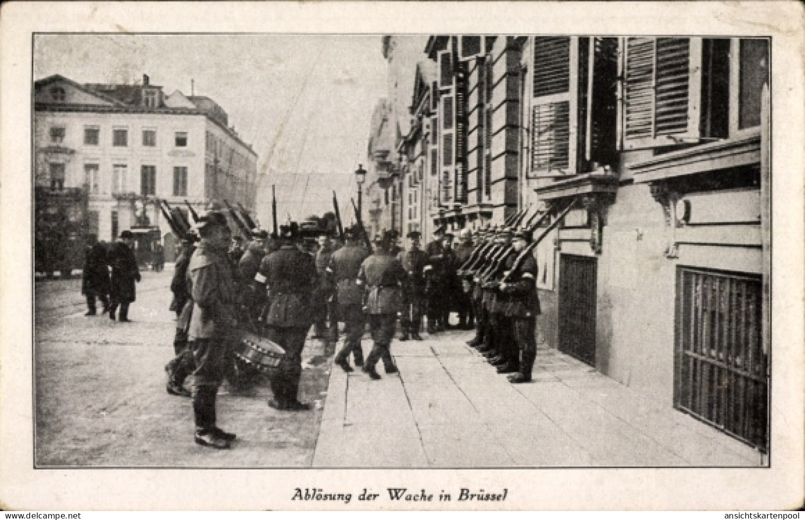 CPA Brüssel, Ablösung der Wache in der Stadt