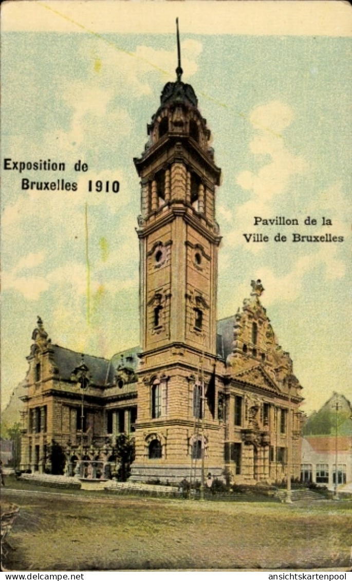 CPA Brüssel, Ausstellung 1910, Pavillon der Stadt Brüssel