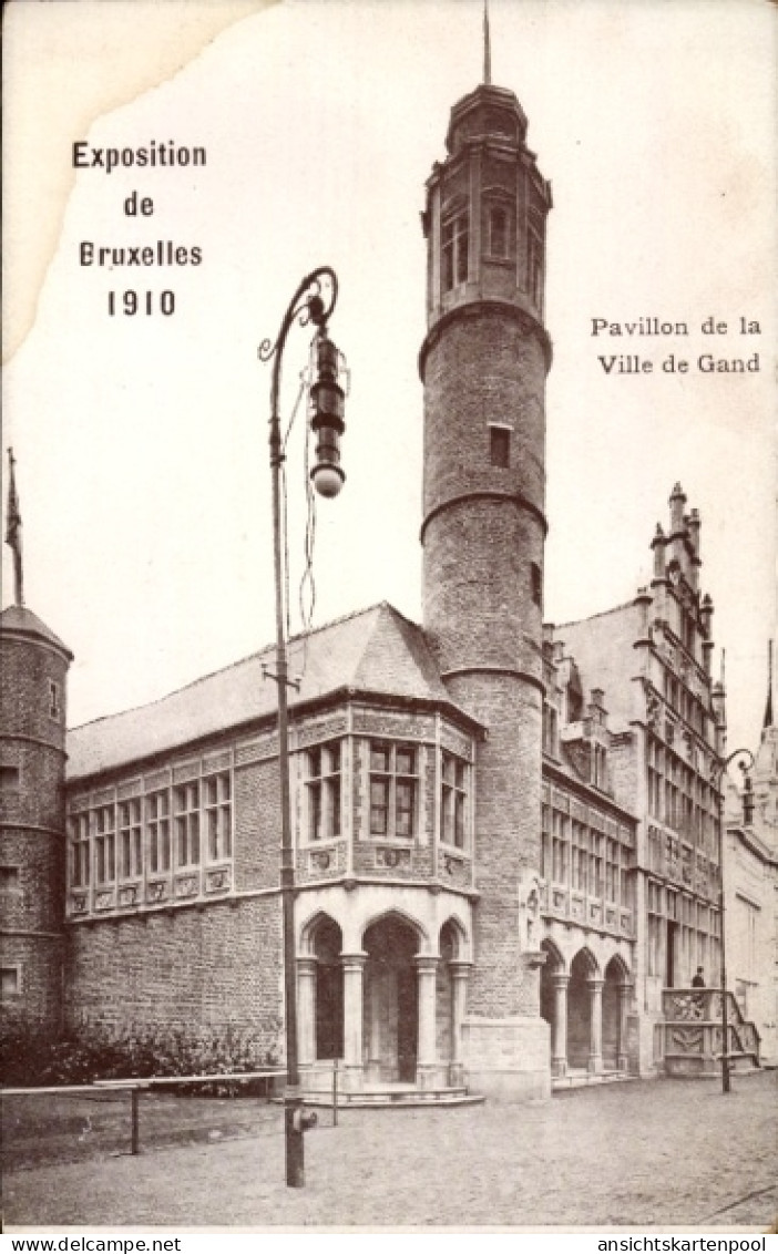 CPA Brüssel Brüssel, Ausstellung 1910, Pavillon der Stadt Gent