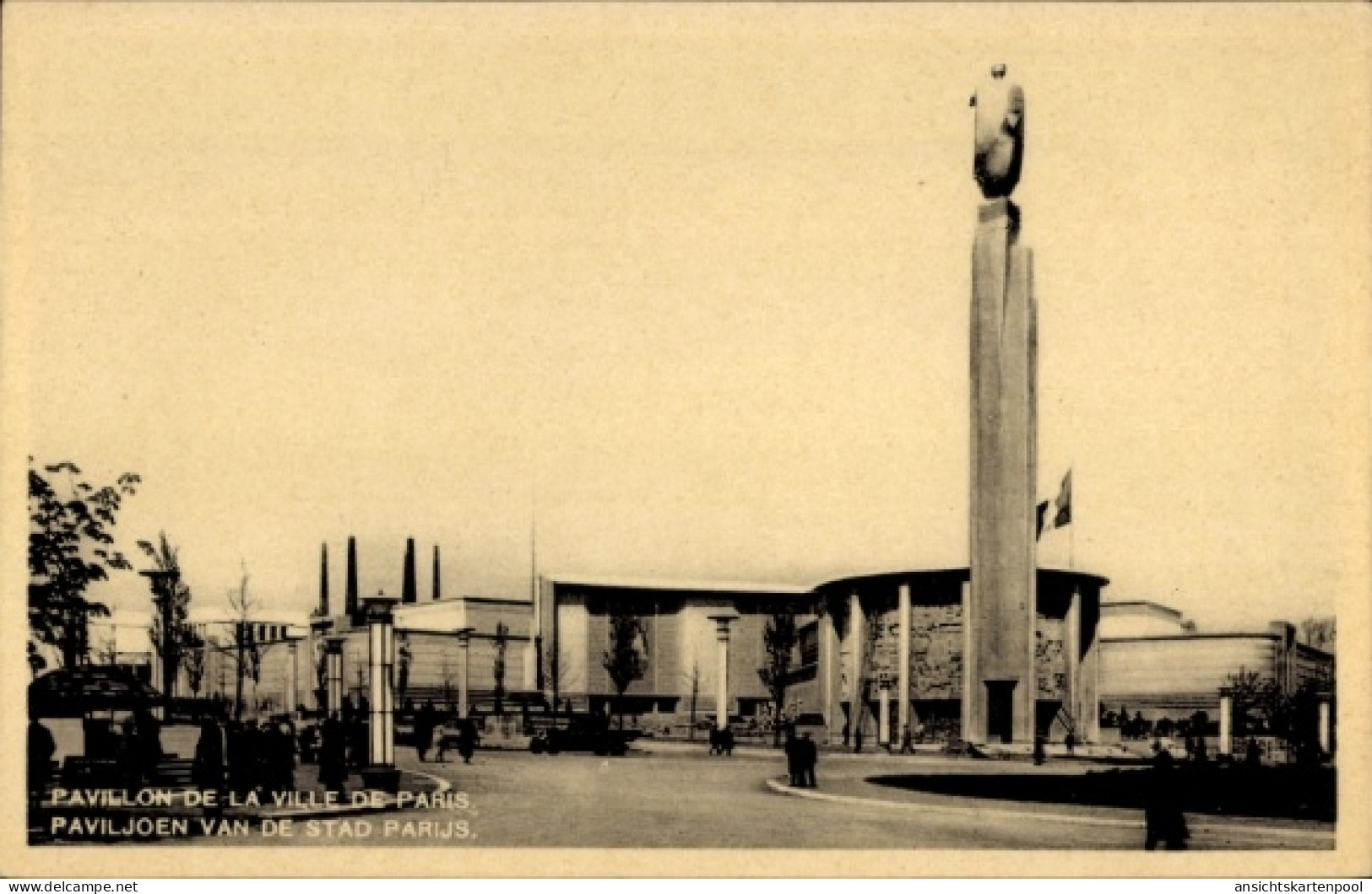 CPA Brüssel Brüssel, Ausstellung 1935, Pavillon der Stadt Paris