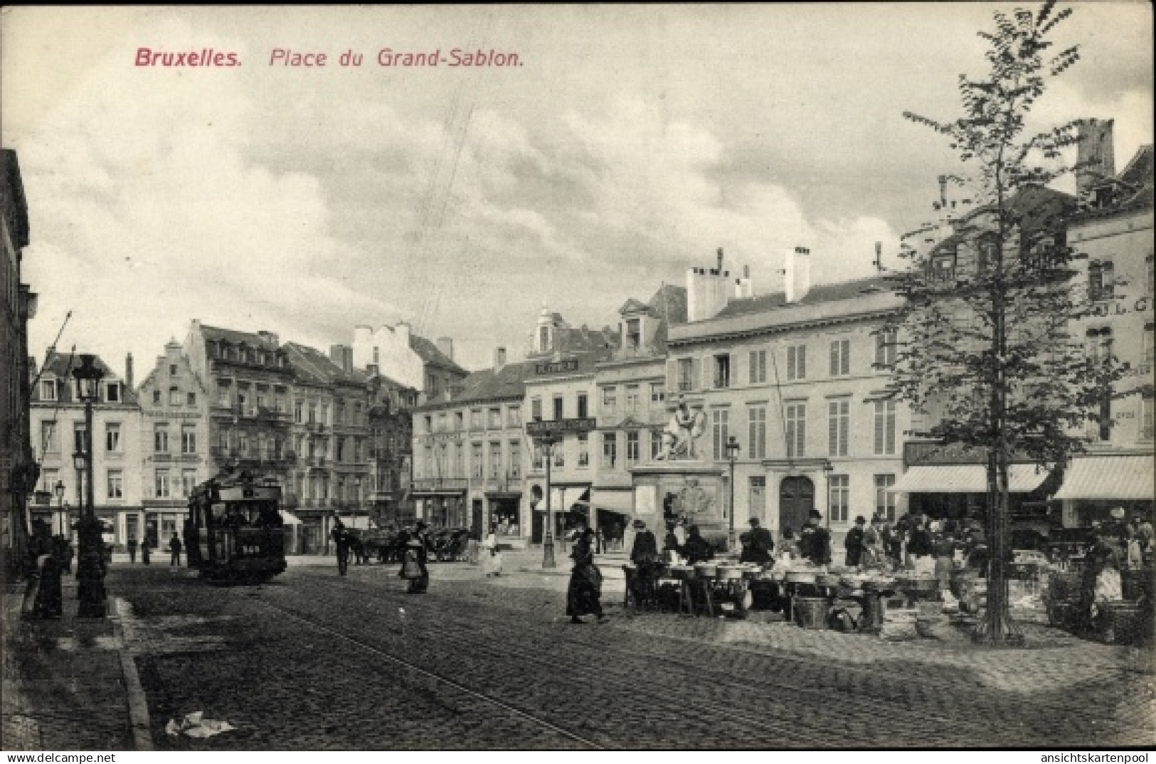 CPA Brüssel Brüssel, Place du Grand-Sablon