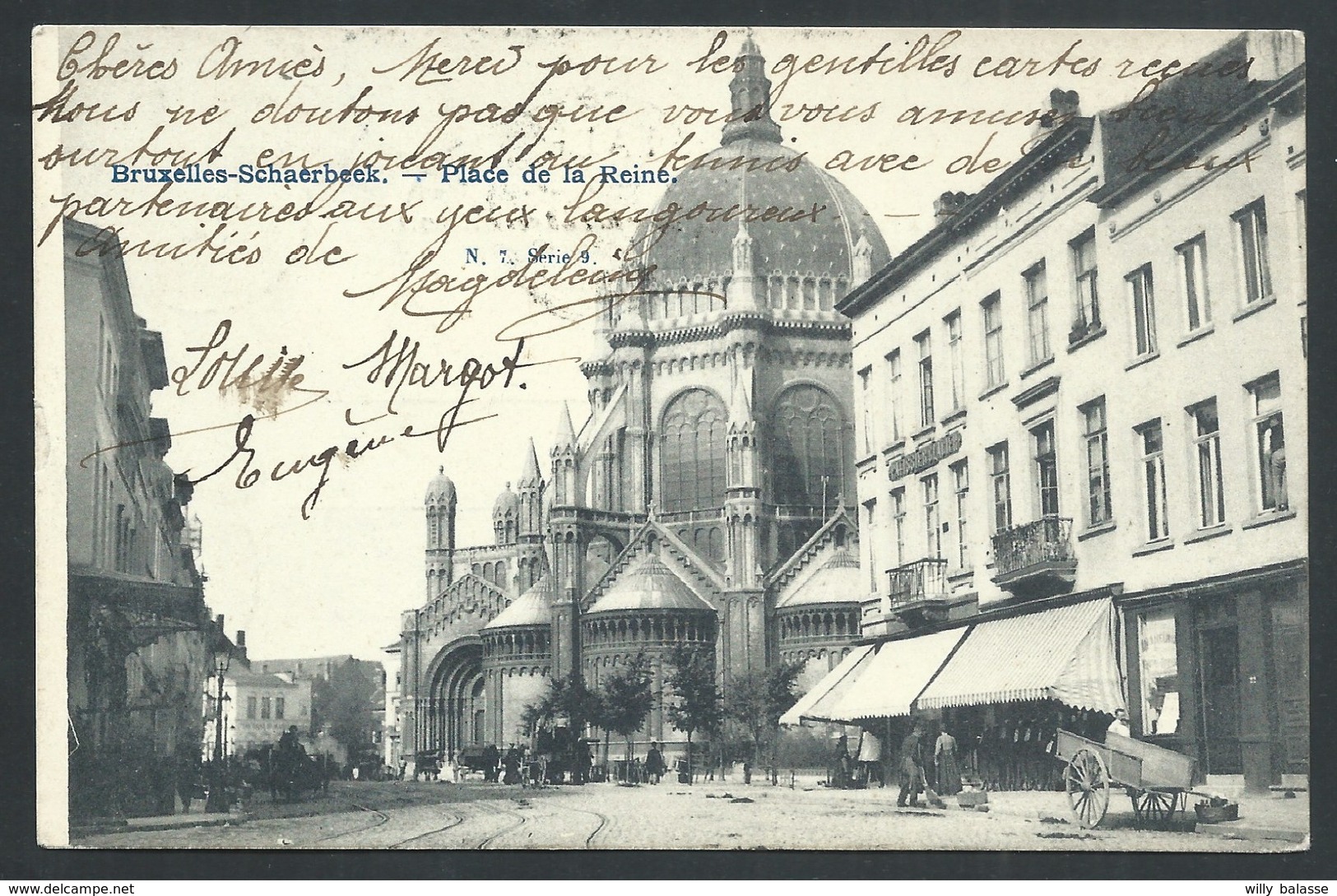 +++ CPA - Brussel - SCHAERBEEK - SCHAARBEEK - Place de la Reine    //