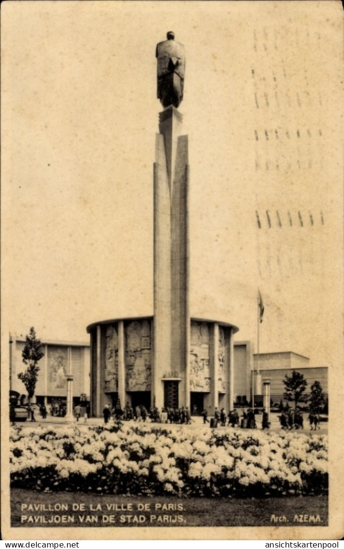 CPA Brüssel, Weltausstellung 1935, Pavillon der Stadt Paris