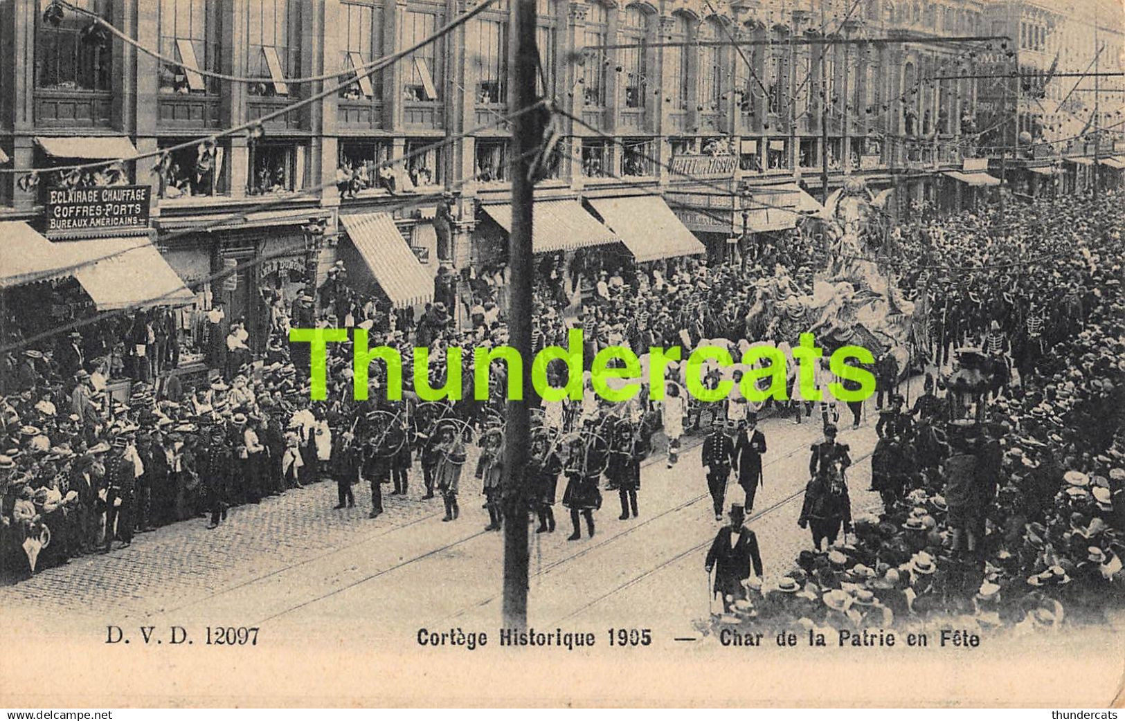 CPA BRUXELLES CORTEGE HISTORIQUE 1905 DVD 12097 D.V.D.
