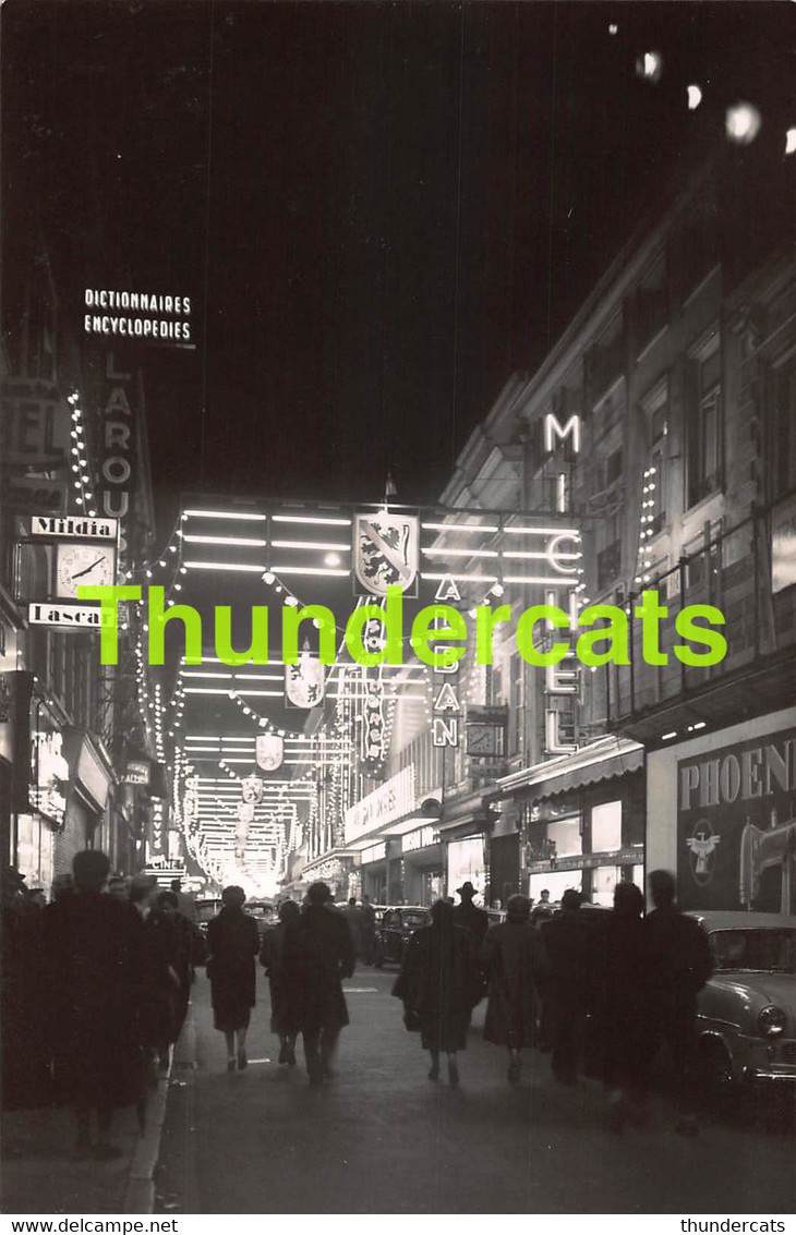 CPA BRUXELLES FEERIE LUMINEUSE LE SOIR FEERISCHE VERLINCHTINGEN BIJ NACHT