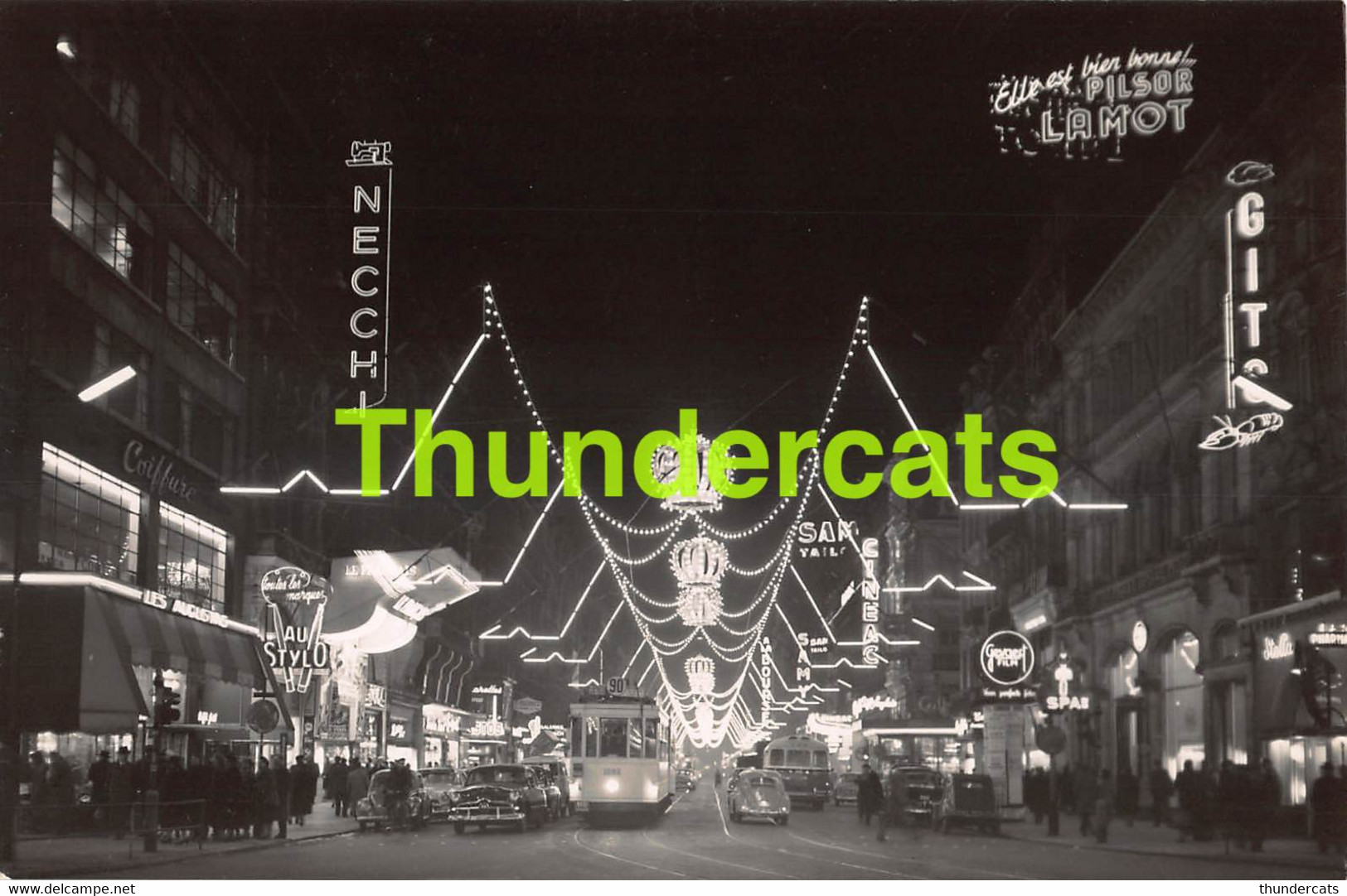 CPA BRUXELLES FEERIE LUMINEUSE LE SOIR FEERISCHE VERLINCHTINGEN BIJ NACHT