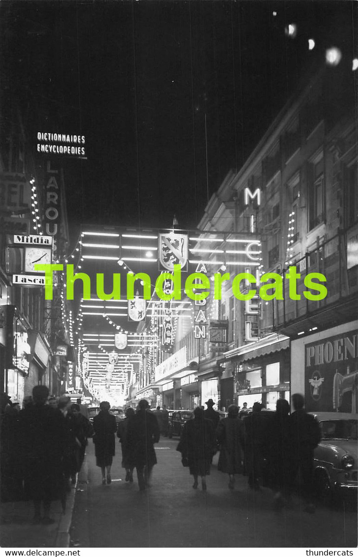 CPA BRUXELLES FEERIE LUMINEUSE NUIT BRUSSEL FEERISCHE VERLICHTING BIJ NACHT