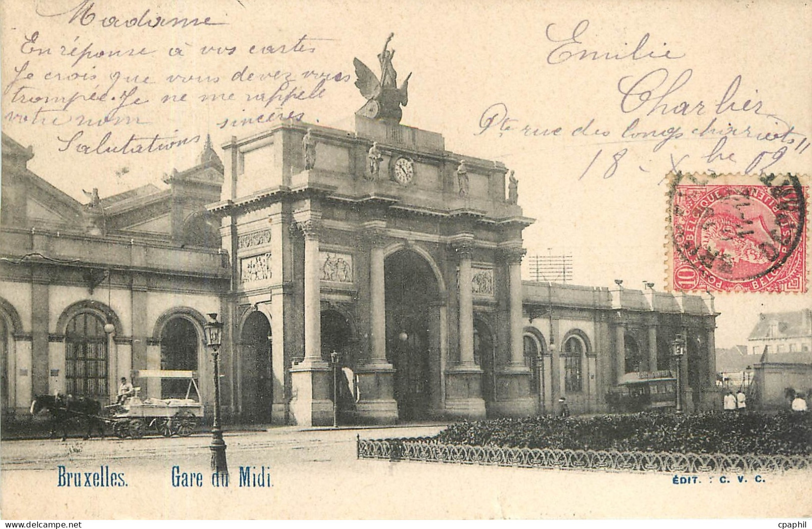 CPA Bruxelles Gare du Midi