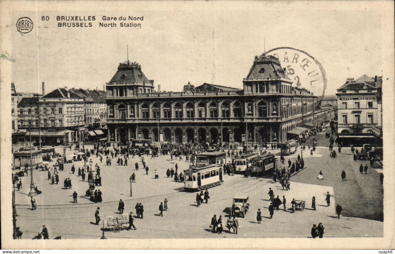 CPA Bruxelles Gare Du Nord Vrussels North Station