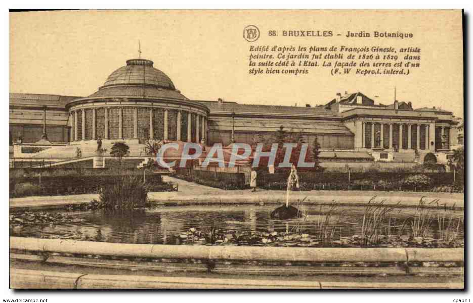 CPA Bruxelles Jardin Botanique
