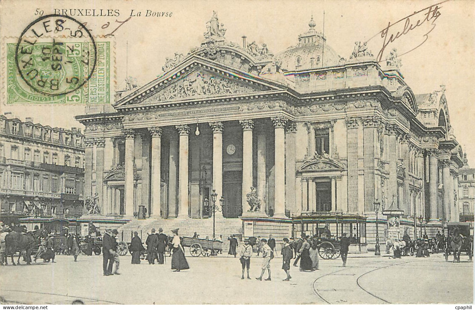 CPA Bruxelles La Bourse
