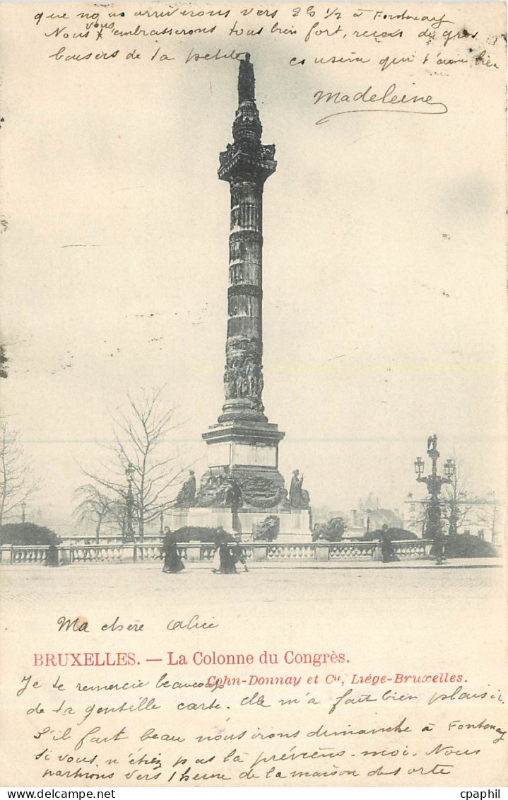 CPA Bruxelles la colonne du Congres
