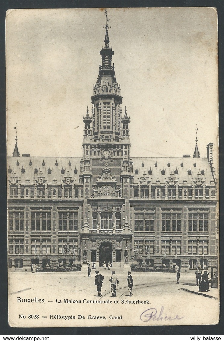 +++ CPA - Bruxelles - Maison Communale de SCHAERBEEK - SCHAARBEEK -   //