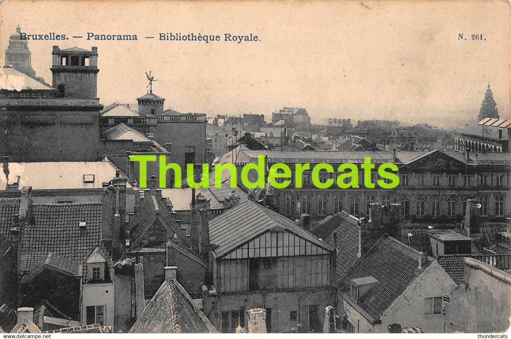 CPA BRUXELLES PANORAMA BIBLIOTHEQUE ROYALE