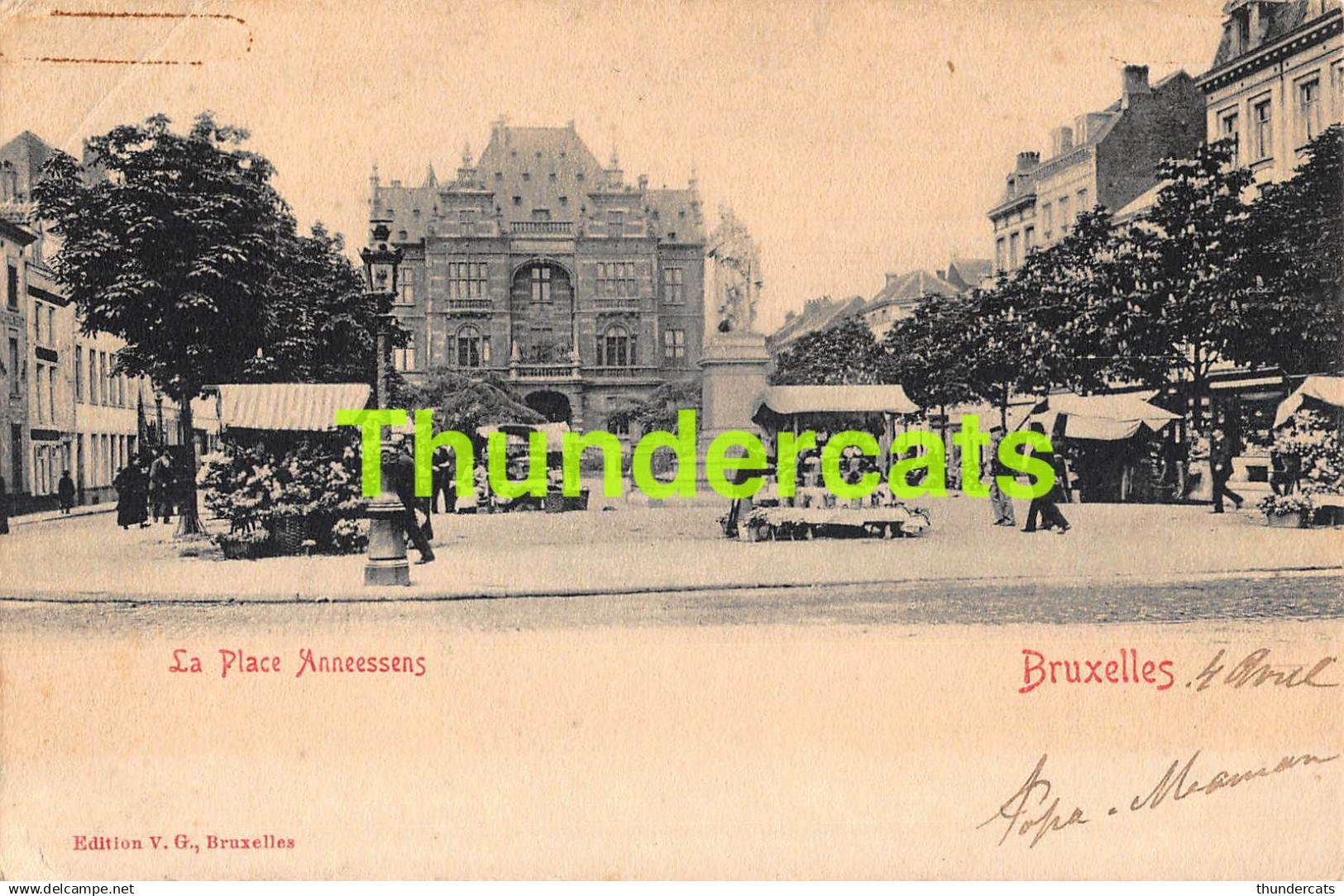 CPA BRUXELLES PLACE ANNEESSENS
