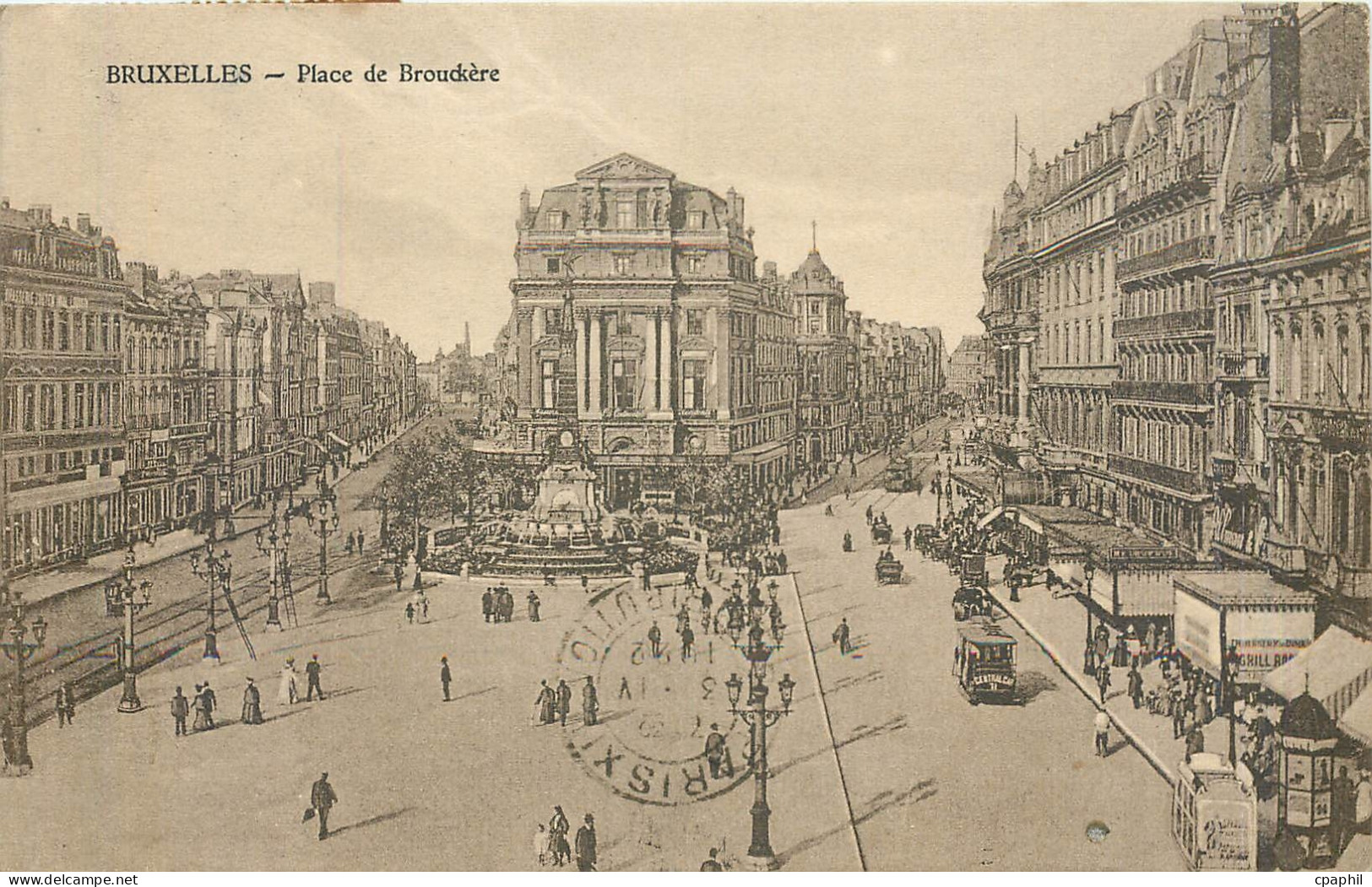 CPA Bruxelles place de Brouckere