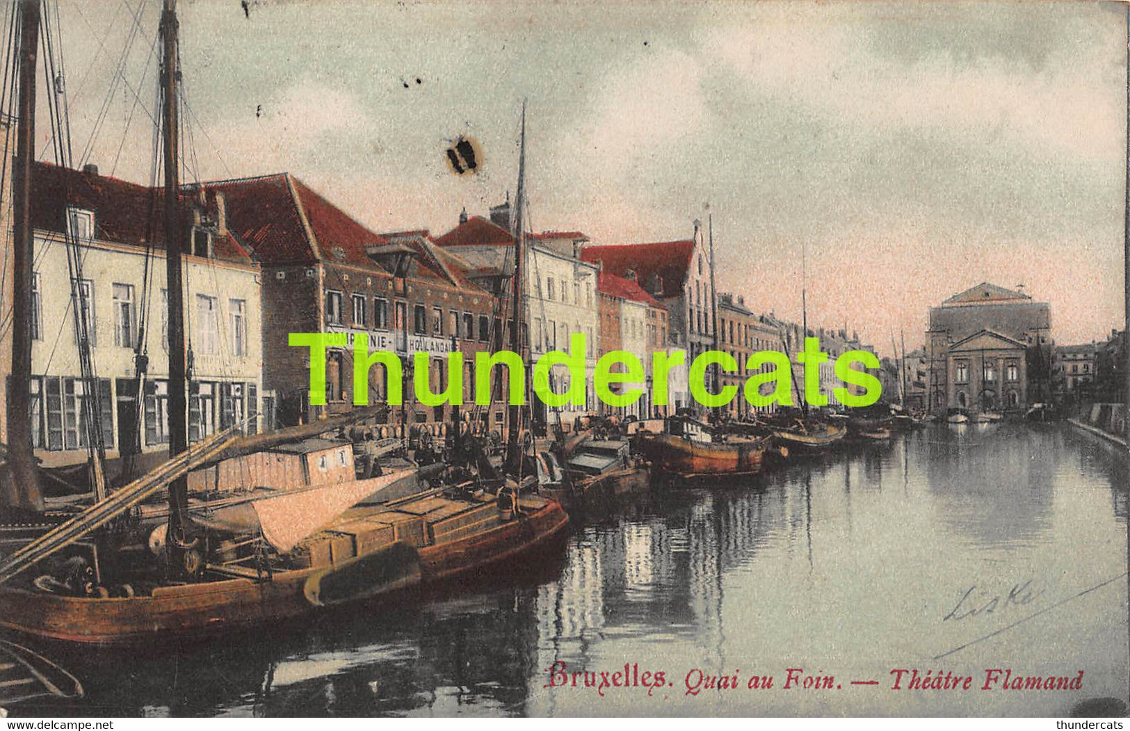 CPA BRUXELLES QUAI AU FOIN THEATRE FLAMAND