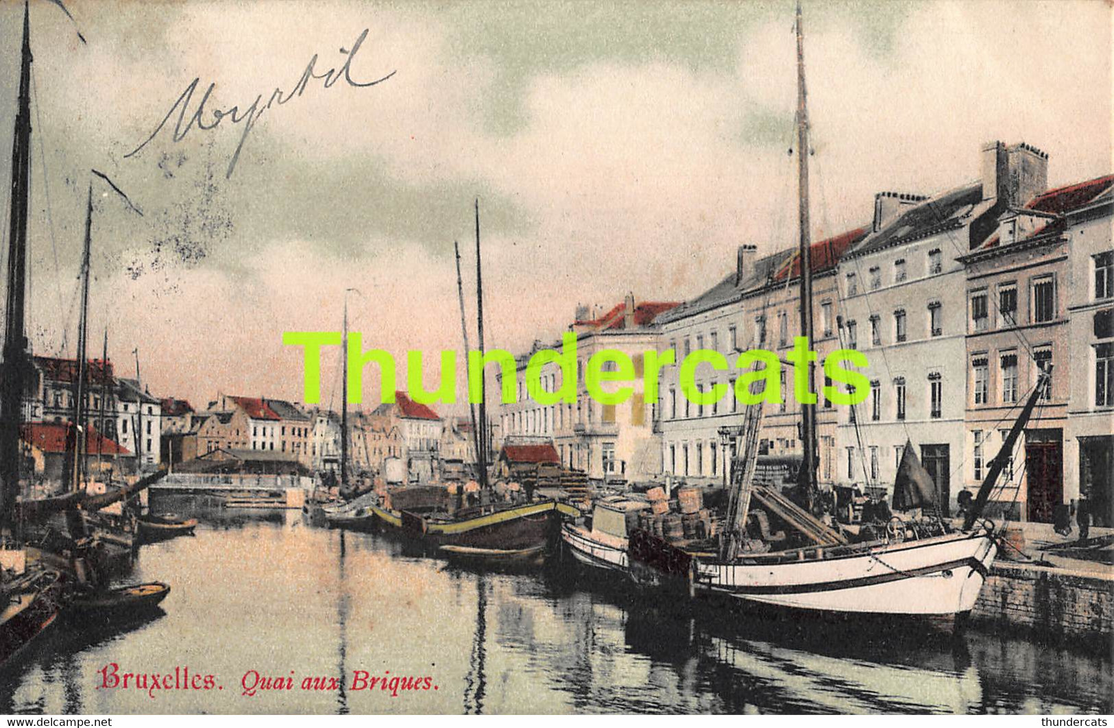 CPA BRUXELLES QUAI AUX BRIQUES