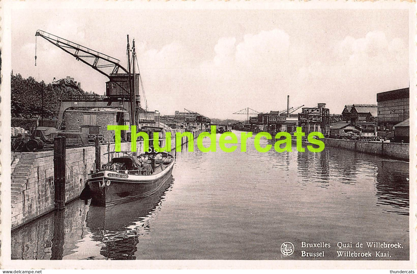 CPA BRUXELLES QUAI DE WILLEBROEK BRUSSEL WILLEBROEK KAAI