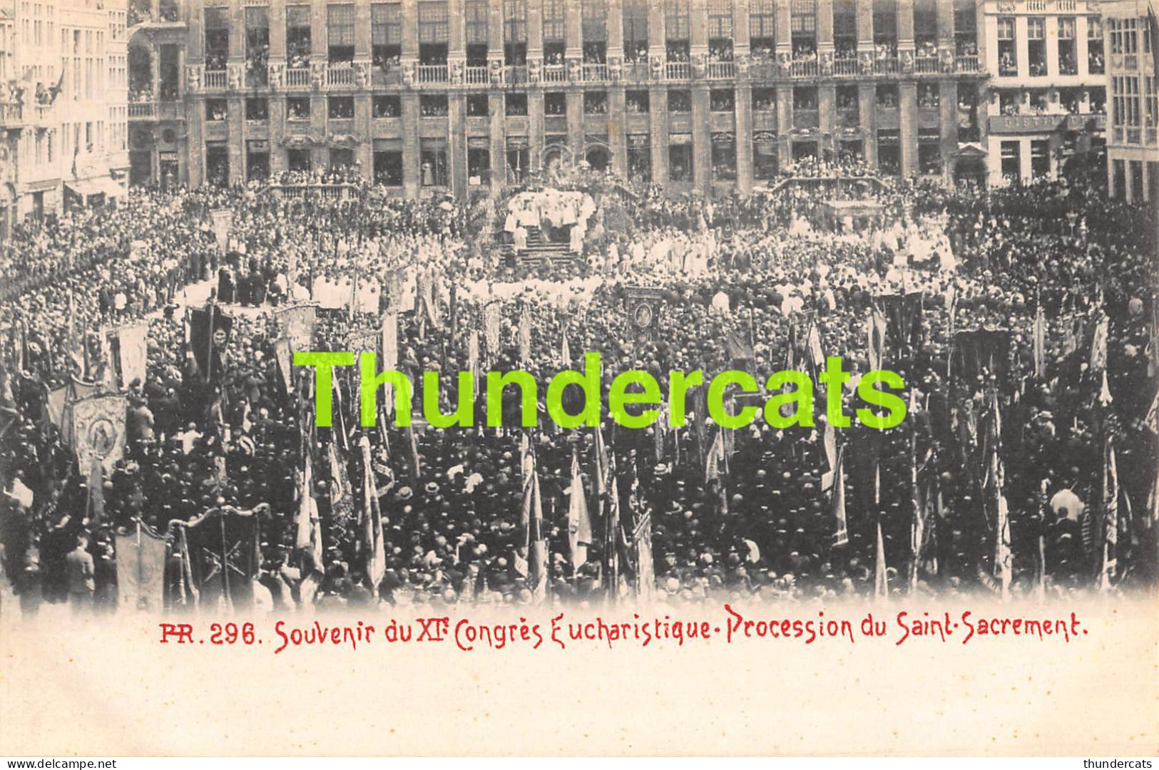 CPA BRUXELLES SOUVENIR DU XI CONGRES EUCHARISTIQUE PROCESSION DU SAINT SACREMENT