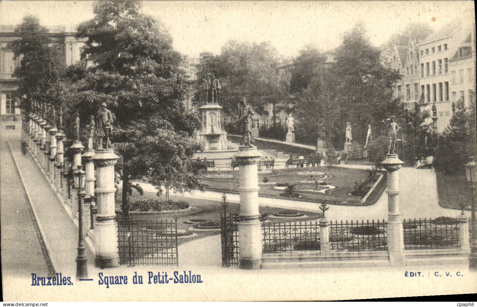 CPA Bruxelles Square du Petit Sablon