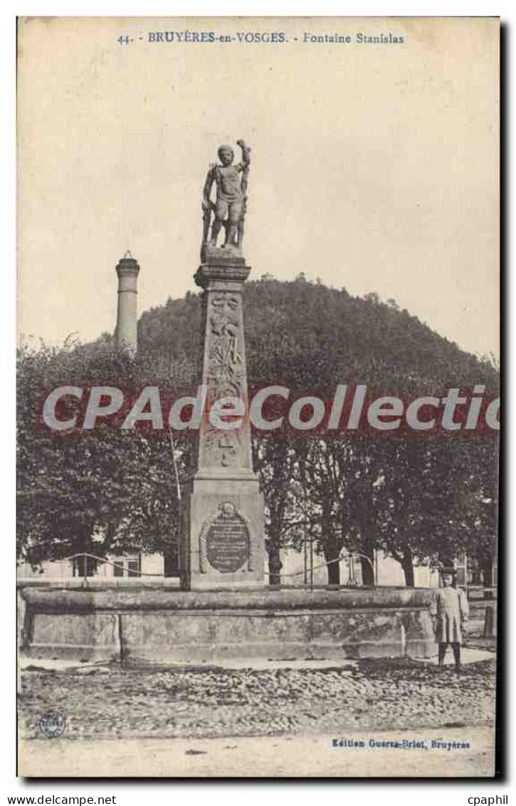 CPA Bruyeres en Vosges Fontaine Stanislas
