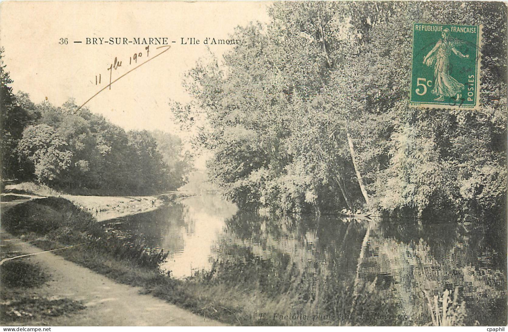 CPA Bry sur Marne l'Ile d'Amour