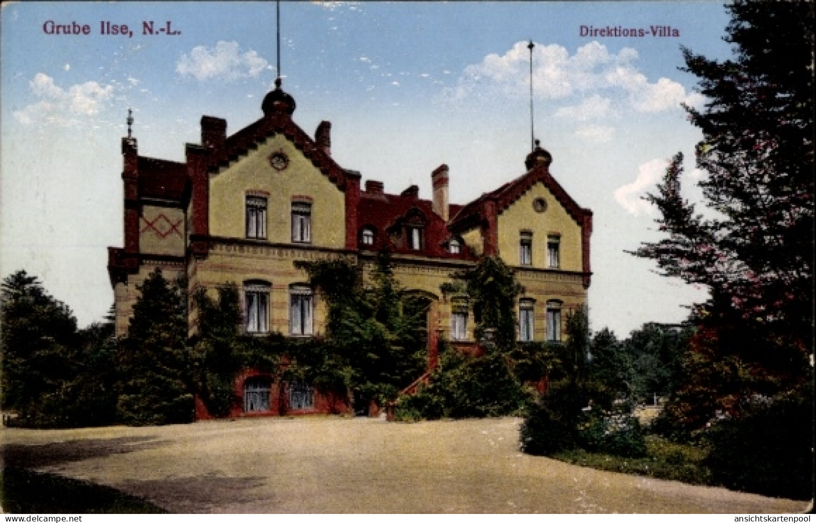 CPA Bückgen Großräschen in der Niederlausitz, Grube Ilse, Direktionsvilla