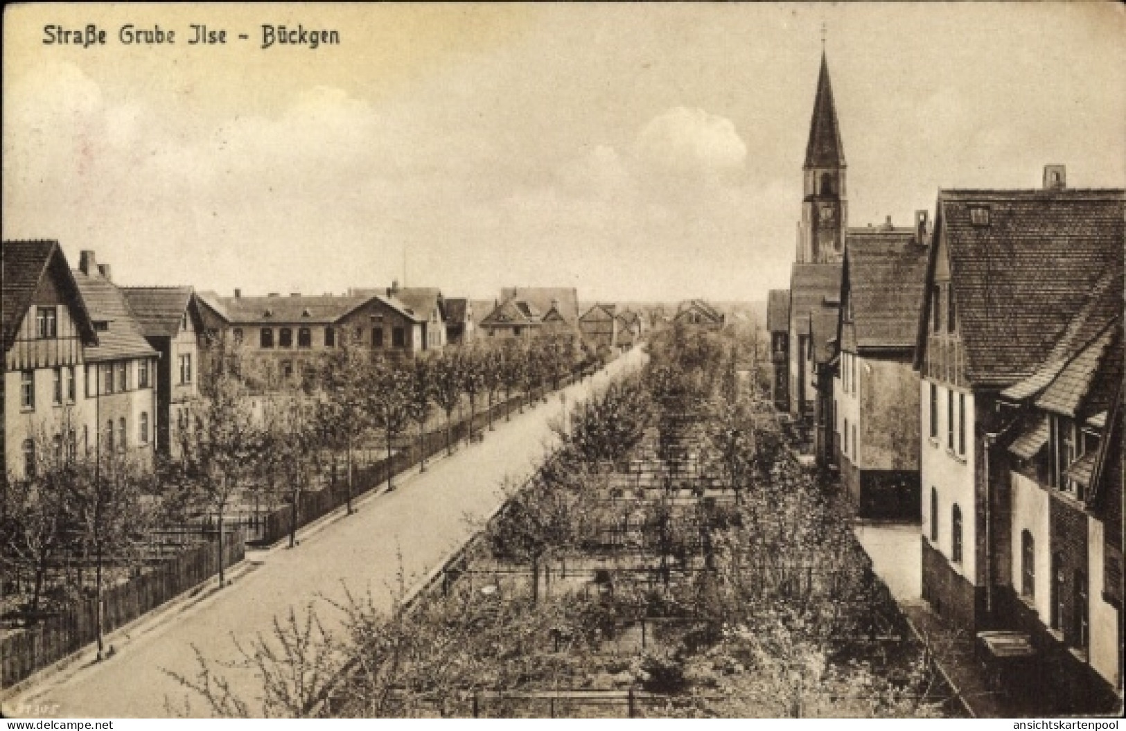 CPA Bückgen Großräschen in der Niederlausitz, Straße Grube Ilse