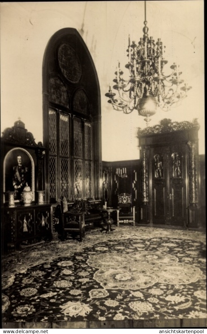 CPA Budapest Ungarn, Parlament, Empfangssaal des Präsidenten des Abgeordnetenhauses